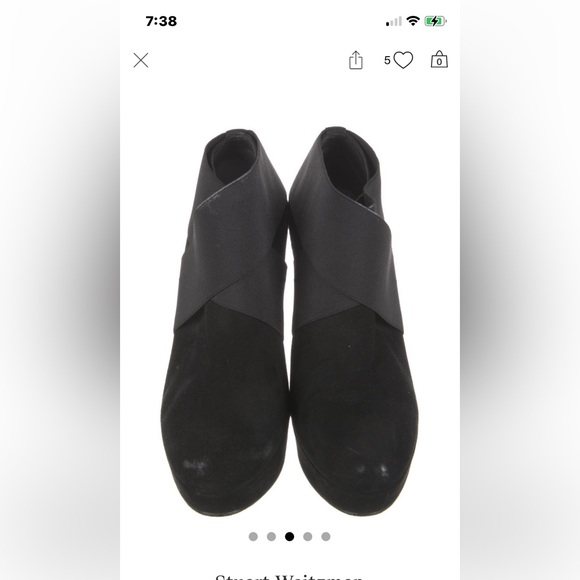 Stuart Weitzman booties 7.5 black - Picture 3 of 3